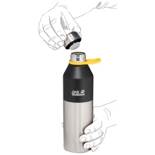 Jack Wolfskin Thermoflasche Trinkflasche Kole 0.5 (Edelstahl, griffige Beschichtung) 500ml